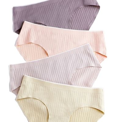 平野によって染められる継ぎ目が無い綿Boyshortsによって編まれるレーザーの切口は中間のウエストを報告する