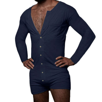 セクシーな人の夏のパジャマは固体袖なしの人のセクシーなOnesieのジャンプスーツを置いた