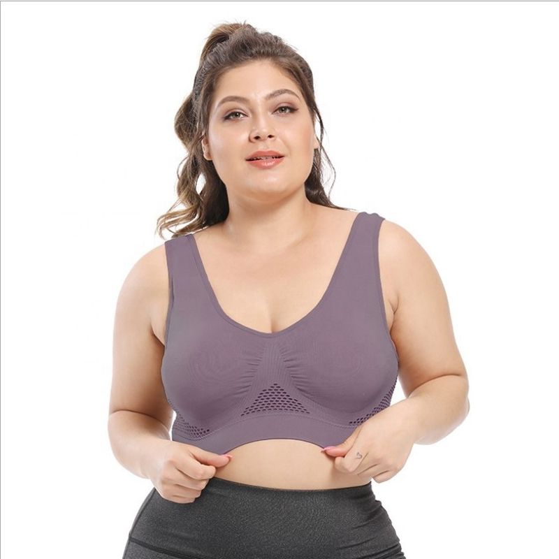ヨガは大きい女性ブラ44C 44D 3XL 4XLの綿のレースの下着を遊ばす