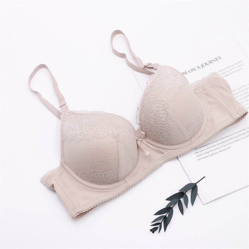 75B 75Cのレースは編まれるBraletteのブラ50kg 60kgの抗菌性の女性の上で押す