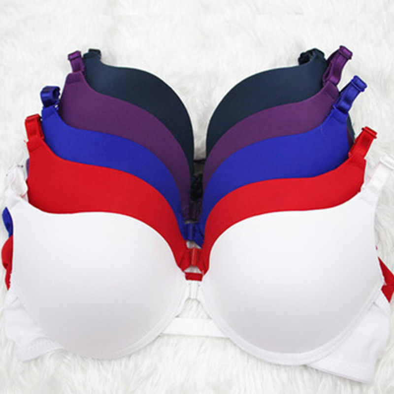 ナイロン綿32a 38Aのセクシーな女性のブラは染められた前部閉鎖のブラの完全なコップを嘆く