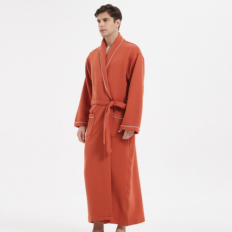 Loungewearの男性寝間着の人のための固体綿織物の暖かいPJと