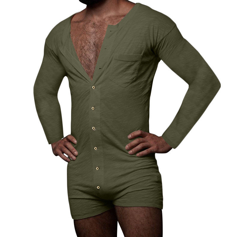 セクシーな人の夏のパジャマは固体袖なしの人のセクシーなOnesieのジャンプスーツを置いた