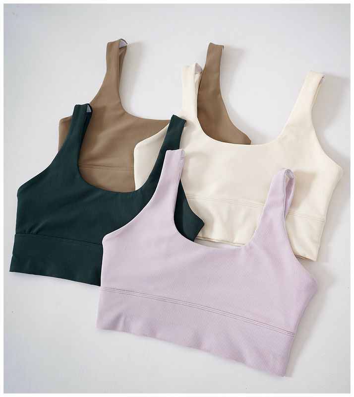 バットLifyingは継ぎ目が無いActivewear XL XXLのスパンデックスのヨガのレギングおよび上セットを肋骨で補強した