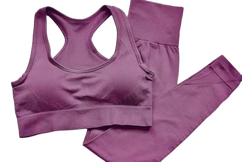 訓練のスーツ ポリエステル女性のスポーツのブラのS M L高いウエストの適性のレギング